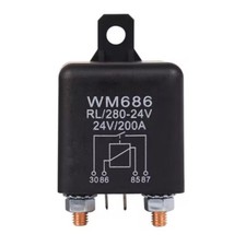 2.46" 12V/24V 200A Automotive Relay Normally Open Switch Relay for Car Boat New