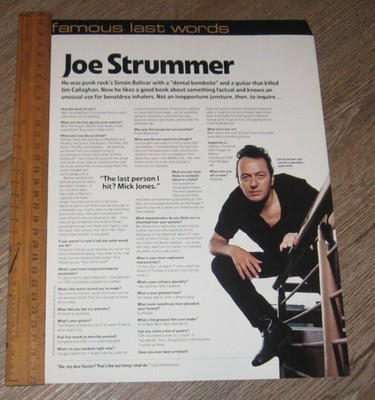 Купить joe strummer 1952 2002 the clash the dig tribute edition