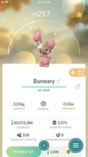 Pokemon Shiny Buneary Wearing Flower Crown -TRA'DE 20k Dust GO- Read Description