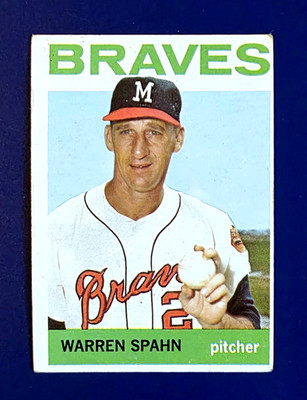 Warren Spahn 1964 Topps #400 High Number Braves HOF GOAT Lefty Vintage *GWCARDS*