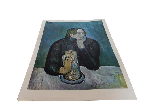 Vintage 22x28 Poster Print Pablo Picasso 1901 Portrait Of Jamie Sabartes 1298