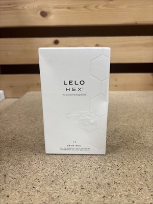 Lelo Hex Re Engineered Lubricated Latex Condoms 12 Per Box Exp 05/2029