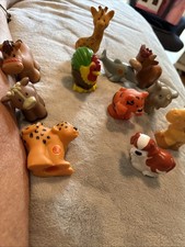 Lot 11 Different Little People Zoo Farm Animals Giraffe Dog Hen Cow Horse Camel
