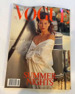 VOGUE イギリス　1998,9年 VOGUE UK Magazine June Carré Otis 1989 Vintage British Fashion | eBay
