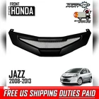 Front Mesh Net Grille Matte Black For Honda Jazz Fit Hatchback 2008-2013