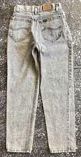 Vintage 90s LEE Black Stonewash Denim JEAN Size 14 Regular Made In USA