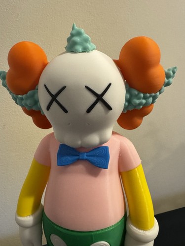 3D PRINTED 12" KAWS COMPANION FIGURINE- SIMPSONS KRUSTY CLOWN - Picture 8 of 9