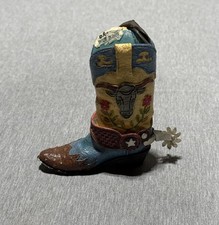 Vintage Y2K Decorative Cowboy Boot Texas Made In USA