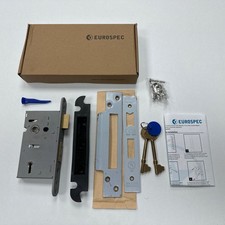 Eurospec LSS5525SSS Easi -T 5 Lever Security Sashlock 64mm Satin Stainless SteeL