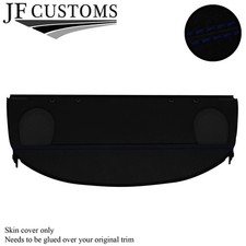 D BLUE STITCH LUXE-SUEDE REAR PARCEL SHELF COVER FOR BMW E46 SALOON 98-05