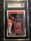 1988 Fleer Michael Jordan Card SGC 9 MINT Graded Basketball #17