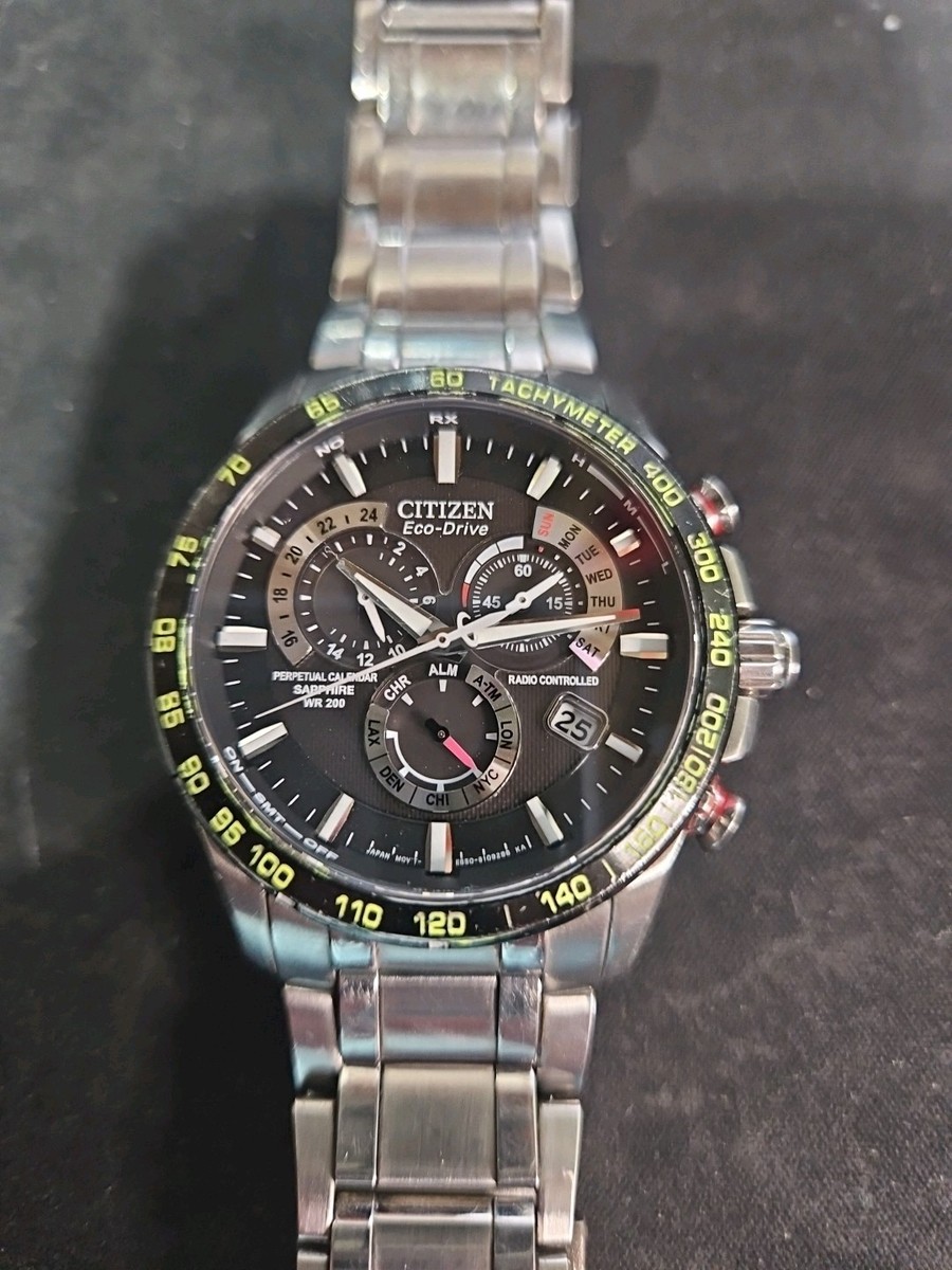 Citizen Eco-Drive GN-4W-S-12G Perpetual Calendar Sapphire WR 200