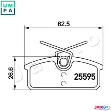 BRAKE PAD SET DISC BRAKE 510705 FOR RENAULT