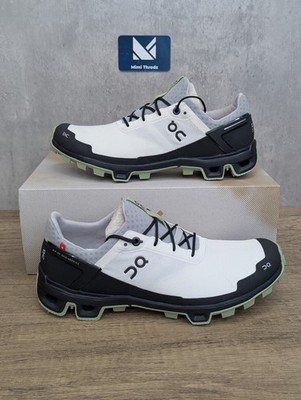 On Cloudventure Peak Damen UK8 Trail Laufschuhe Sneaker Weiß/Blatt Neu mit Karton  