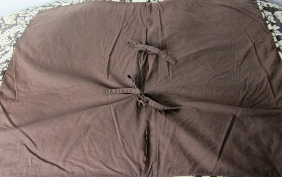 Vintage Pine Cone Hill QUEEN Size 3 Piece Quilt Set Brown/Cream Paisley Floral - Image 3 of 4