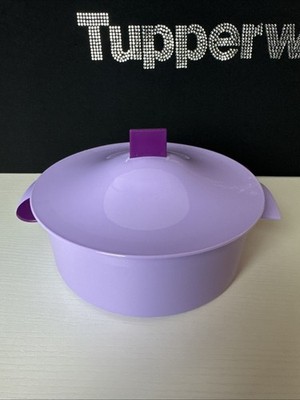 Tupperware Tortilla Keeper Micro-steamer 1.5qt /6 Cup Shades Of Purple New