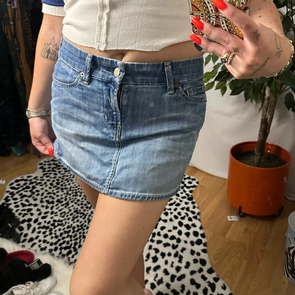 y2k граждан человечества джинсовой ткани мини юбка синий размер 28 - Изображение 2 из 4
