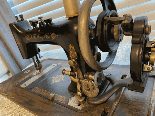 Early 1900's Antique Macy's hand crank sewing machine - Red Star very rare - Picture 6 of 22