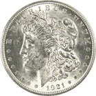 1921 Morgan Dollar CH AU Choice About Uncirculated Silver $1 Coin