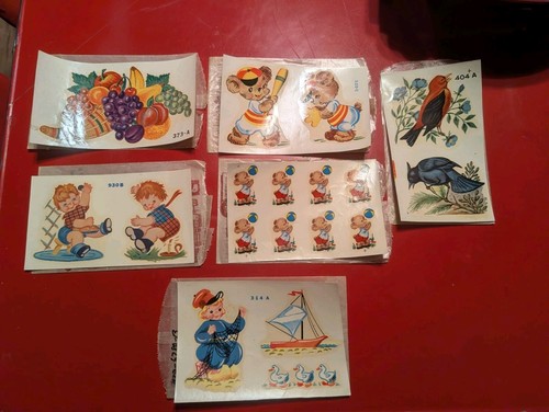 LOT 7 New Old Stock Vintage 1950's  Unused Duro Decals 