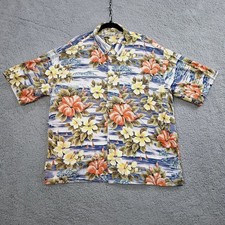 Vintage 90s O  Neill Kalapana Shirt Men's L Button Up Made In USA Floral Surfwear