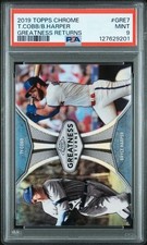 T.COBB/B.HARPER 2019 Topps Chrome GREATNESS RETURNS #GRE7 PSA 9 MINT