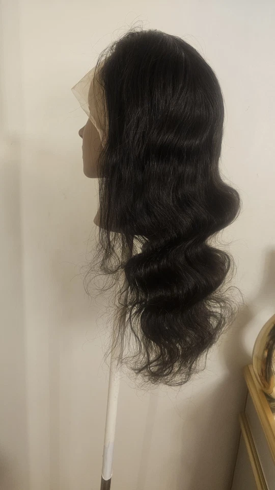 High Quality  Top 22" to 24" straight 150% Virgin Human Hair Lace front Wig  - Image 2 of 4