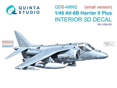 QTSQDS48662 1:48 Quinta Studio 3D Decal - AV-8B Harrier II Plus (UMA kit) Small