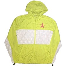 Jeffree Star JSC Chartreuse Windbreaker Jacket Small Zip Up Star Logo 2019