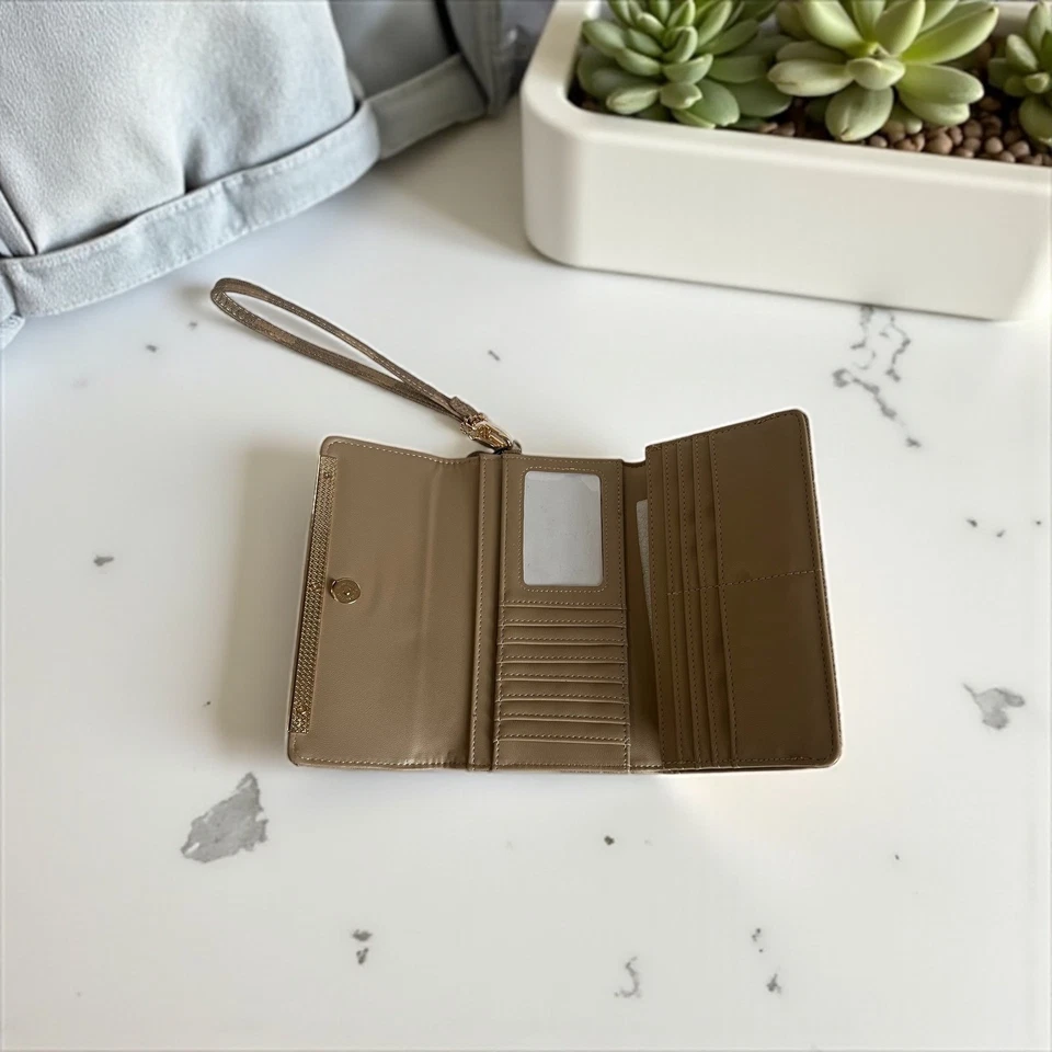 Steve Madden Logobar SNDSTRM Triple Cartera Muñequera Marrón Neutro Nuevo Foto 4 de 4