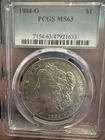 1884 O Morgan Silver Dollar PCGS- MS63