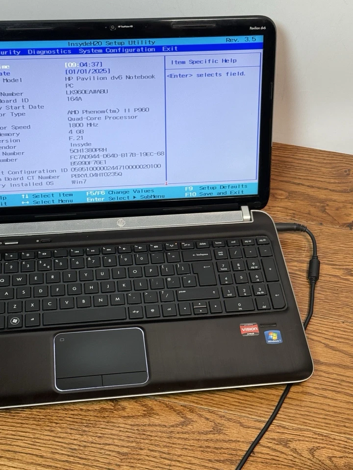 HP Pavilion dv6-6002sa Laptop 4GB RAM - For Parts / Spares / Repair - Bild 3 von 4