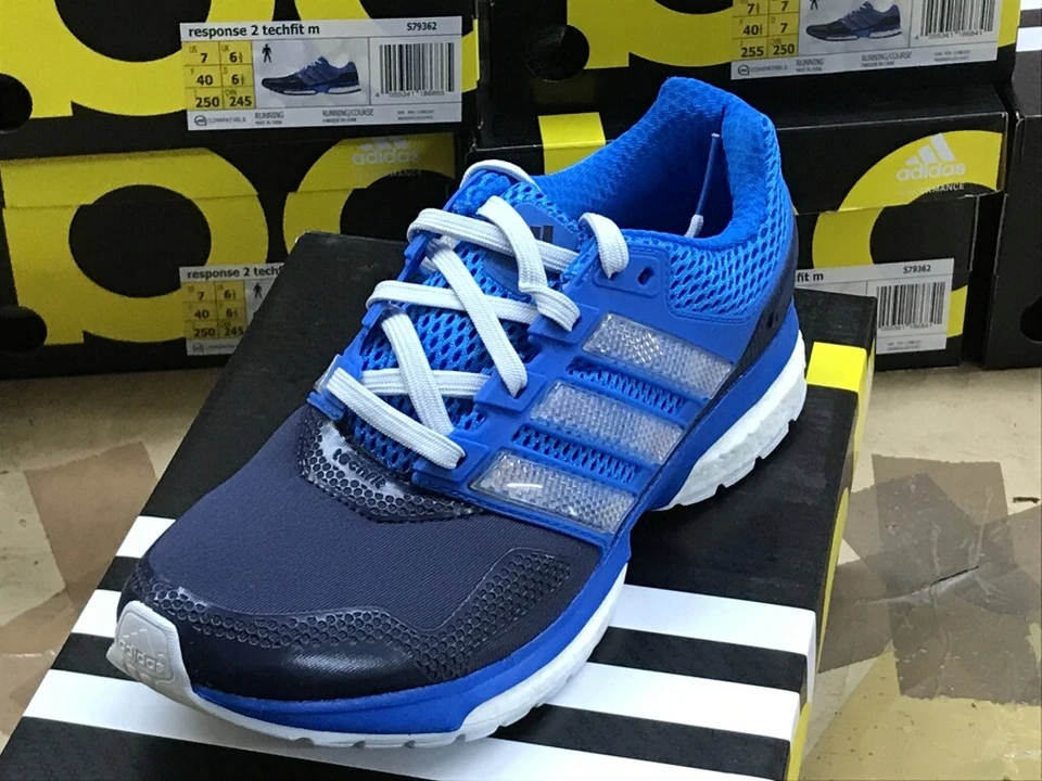 Adidas Response 2 Techfit Laufschuhe Joggen Herren Boost Sneaker blau NEU S79362 - Bild 2 von 4