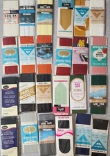 Vintage Sewing Seam Binding Bias Tape Lot 24 Bright Colors Retro Art Packaged