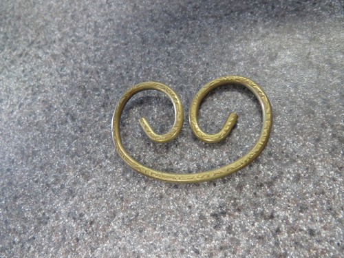 Vintage 1970s Brass Jean Rings By Marc Keychain Keyring St Louis USA