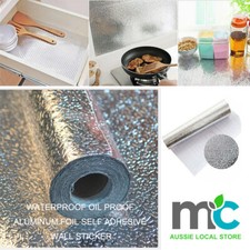 Aluminum Foil Sticker Self Adhesive Oil-proof Waterproof Kitchen Cabinet Wall