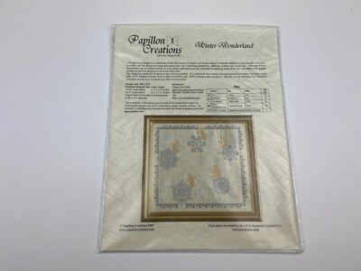 Papillon Creations Winter Wonderland Cross Stitch Pattern Angel Snowflake