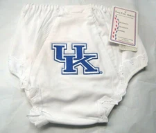 NCAA Kentucky Wildcats Blue KU Logo Eyelet Diaper Cover SZ 4 Two Feet Ahead