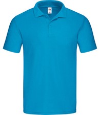 Image of Fruit of the Loom Original Pique Polo Shirt - New Plain Blank SS229 / S - 3XL