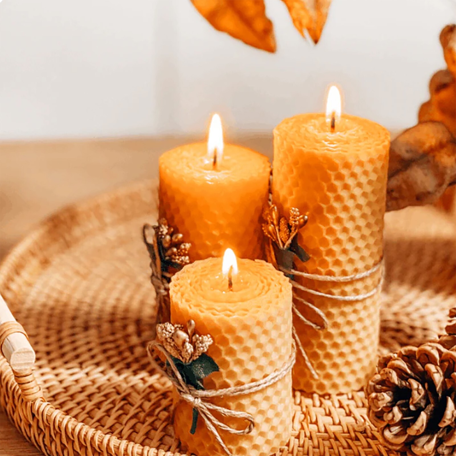 Beeswax Pellets for Candle Making, Easy Melt Beeswax Pastilles for DIY