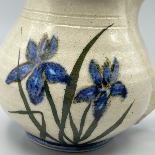 Vintage Creamer Hand Thrown Studio Art Stoneware Pottery Small Pitcher 4" x 5" - Picture 2 of 8