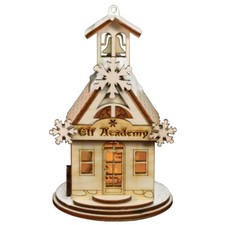 Old World Christmas: Ginger Cottages; Item 80019; Elf Academy Schoolhouse