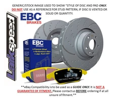 EBC Rear T/Groove Disc Yellowstuff Pad for Seat Toledo 1.9 TD 130 03>05