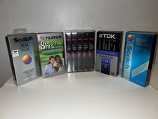 Lot of 9 SEALED NEW OLD STOCK Blank VHS Tapes