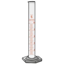 10ml Graduated Cylinder, Borosilicate 3.3 Glass, Single Metric, Pack of 50