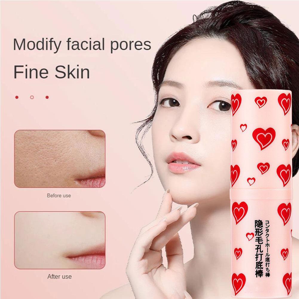 Magical Pore Eraser Waterproof Face Primer Stick,Blur Stick Primer for Face 2x