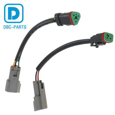 1 Fuel Temp Sensor & 1 Turbo Boost Power Connection Harnesses Fit for CAT 
