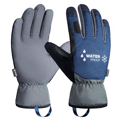 #ad Winter Thermal Work Glove Insulated Fleece Liner Syhthetic Leather Palm Wa... $35.71