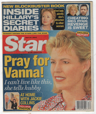 STAR Tabloid July 25 2000 - PRAY FOR VANNA!, CHEATING MEG RYAN: REVENGE IS SWEET