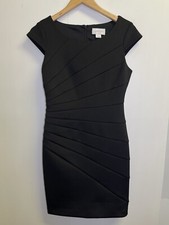 Jessica Simpson Women’s Size 2 Sheath Dress Black Sunburst Stitch Scuba Knit